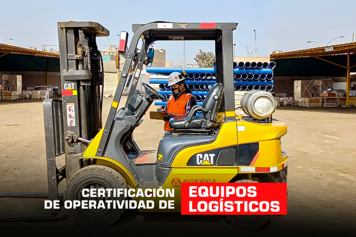 certificacion de operatividad de equipos logisticos