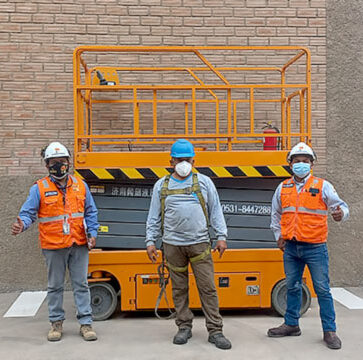 curso para operador de plataforma elevadora de tijera