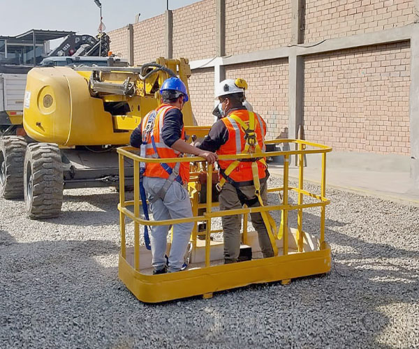 operacion correcta para operador de manlift